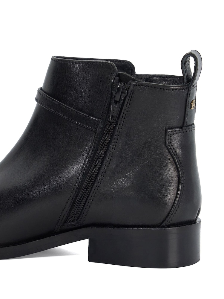 Dune London Black Wide Fit Parklyn Ankle Boots - Image 6 of 6
