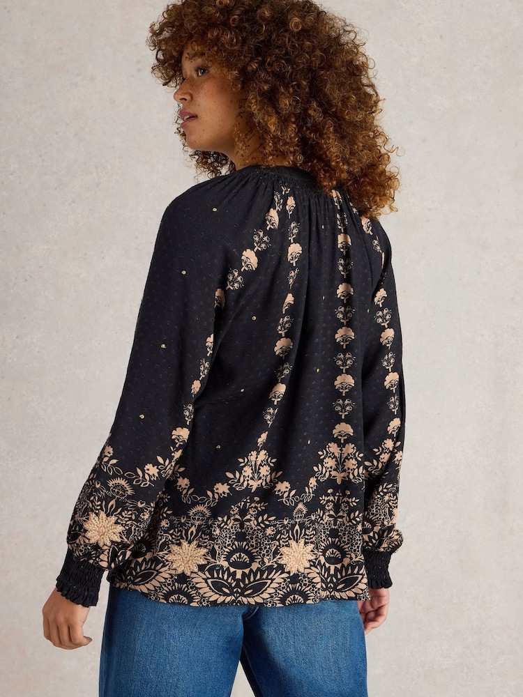 White Stuff Black Robyn Embroidered Top - Image 2 of 6