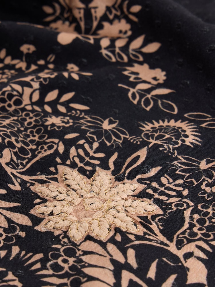 White Stuff Black Robyn Embroidered Top - Image 6 of 6