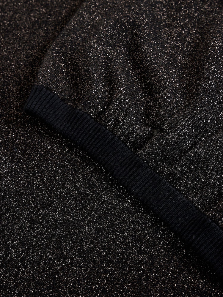 White Stuff Black Lena Sparkle Knit T-Shirt - Image 6 of 6