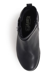 Pavers Black Extra Wide Fit Buckle Strap Chelsea Boots - Image 4 of 5