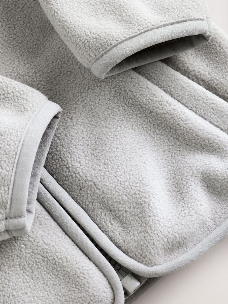 Gri - Jachetă din microfleece pentru bebeluși cu fermoar (0luni-2ani) - Image 5 of 7