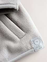 Grey Micro Fleece Baby Zip Jacket (0mths-2yrs) - Image 6 of 7