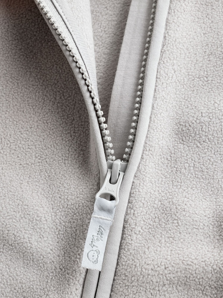 Grey Micro Fleece Baby Zip Jacket (0mths-2yrs) - Image 7 of 7