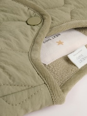 Khaki Green Baby Nylon Quilted Jacket (0mths-2yrs) - Image 8 of 11