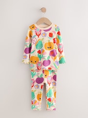 Purple Pumpkin Print Pumpkin Snuggle Pyjamas 3 Pack (9mths-10yrs) - Image 10 of 14