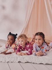 Purple Pumpkin Print Pumpkin Snuggle Pyjamas 3 Pack (9mths-10yrs) - Image 3 of 14