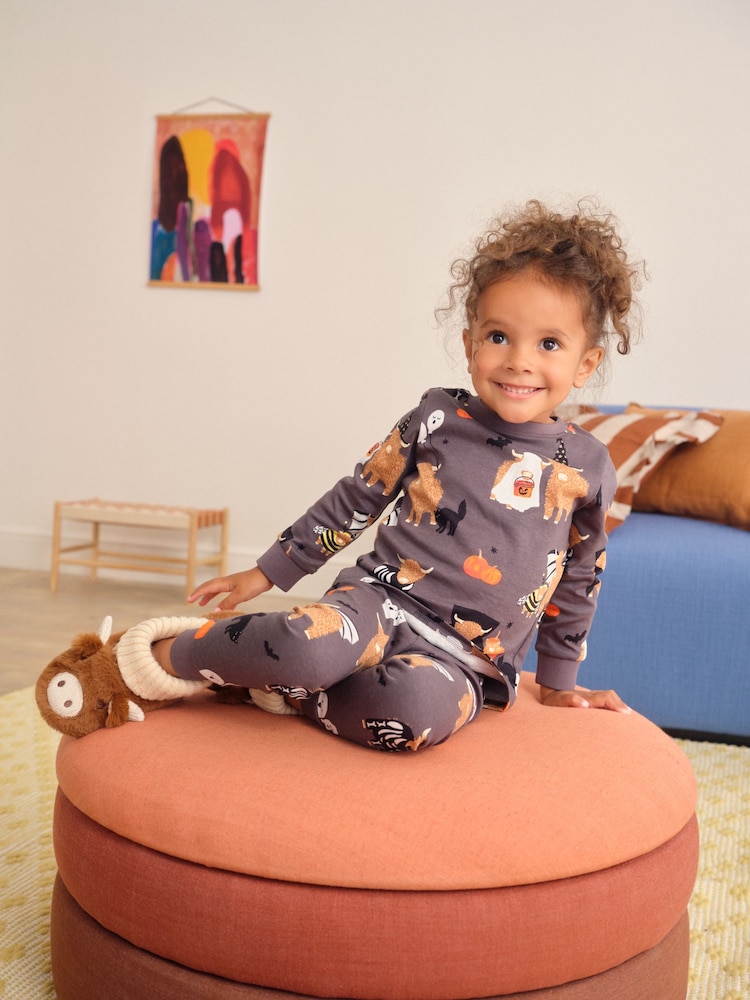 Trick or Treat Hamish Print Halloween Snuggle Pyjamas (9mths-12yrs) - Image 2 of 8