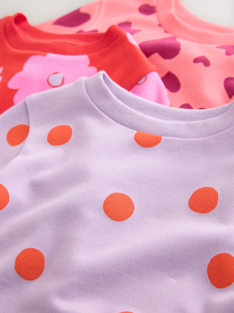 Red/Pink Stampy Print Snuggle Pyjamas 3 Pack (9mths-12yrs) - Image 11 of 11 Red/Pink Stampy Print Snuggle Pyjamas 3 Pack (9mths-12yrs) - Image 11 of 11
