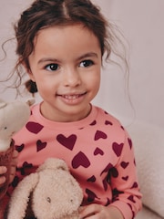 Red/Pink Stampy Print Snuggle Pyjamas 3 Pack (9mths-12yrs) - Image 3 of 11
