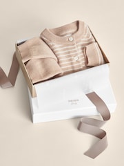 Reiss Neutral Elshe 100% Cashmere Cardigan And Leggings Set - Image 2 of 4