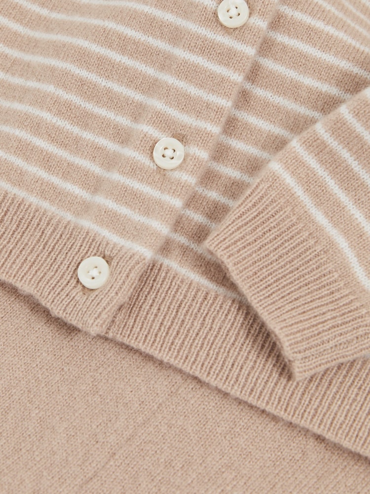 Reiss Neutral Elshe 100% Cashmere Cardigan And Leggings Set - Image 4 of 4