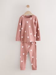 Ecru/Brown Bow Print Snuggle Pyjamas 3 Pack (9mths-12yrs) - Image 7 of 12