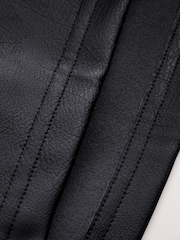 Black Faux Leather Mini Skirt - Image 7 of 7