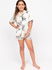 طقم بيجاما بشورت مطبوعة مزينة بطبعة Minijammies من Cyberjammies - صورة 1 من 4