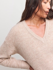 JD Williams Natural Sponge V-Neck Tunic - Image 4 of 5