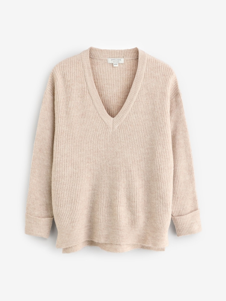 JD Williams Natural Sponge V-Neck Tunic - Image 5 of 5