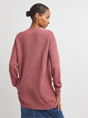 JD Williams Pink V-Neck Tunic - Image 2 of 4