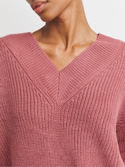 JD Williams Pink V-Neck Tunic - Image 3 of 4