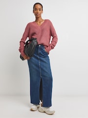 JD Williams Pink V-Neck Tunic - Image 4 of 4