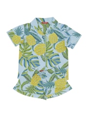 Cyberjammies Blue Minijammies Printed Jersey Shorts Set - Image 4 of 4
