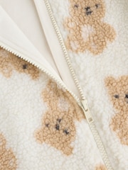 Natural Baby Bear All Over Print Borg Pramsuit (0-18mths) - Image 6 of 6