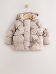 Natural Star All Over Printed Baby Puffer Jacket (0mths-2yrs) - Image 1 of 7