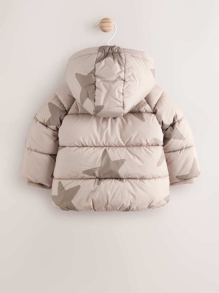 Natural Star All Over Printed Baby Puffer Jacket (0mths-2yrs) - Image 2 of 7