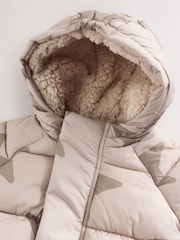 Natural Star All Over Printed Baby Puffer Jacket (0mths-2yrs) - Image 4 of 7