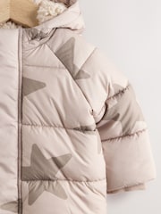 Natural Star All Over Printed Baby Puffer Jacket (0mths-2yrs) - Image 8 of 12