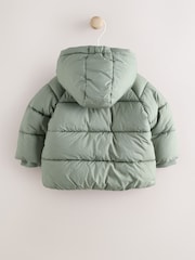 Sage Green Baby Puffer Jacket (0mths-2yrs) - Image 2 of 7