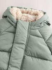 Sage Green Baby Puffer Jacket (0mths-2yrs) - Image 4 of 7
