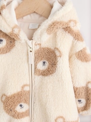 Natural Bear Face Zip Through - Baby Fleece Zip Jacket (0mths-2yrs) - Bild 3 von 6