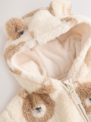 Natural Bear Face Zip Through - Baby Fleece Zip Jacket (0mths-2yrs) - Bild 4 von 6