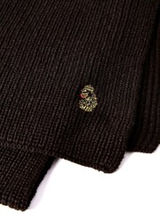 Luke 1977 Dexy Knitted Black Beanie And Scarf Set - Image 5 of 5
