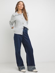 JD Williams Frill Collar Cardigan - Imaginea 4 din 4