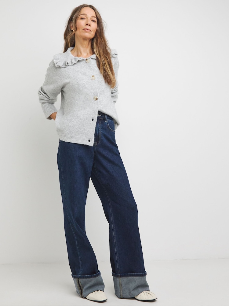 JD Williams Frill Collar Cardigan - Imaginea 4 din 4