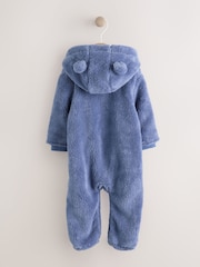 Navy Fleece Baby Pramsuit (0mths-2yrs) - Image 2 of 6