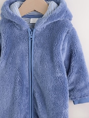 Navy Fleece Baby Pramsuit (0mths-2yrs) - Image 3 of 6
