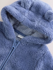 Navy Fleece Baby Pramsuit (0mths-2yrs) - Image 4 of 6