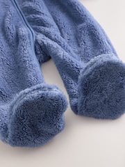Navy Fleece Baby Pramsuit (0mths-2yrs) - Image 6 of 6