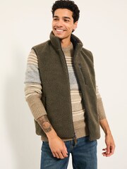FatFace Tromso Navy 2 in 1 Reversible Gilet - Image 5 of 8