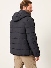 Mornarica - Puffer jakna s kapuco FatFace - Slika 2 iz 6