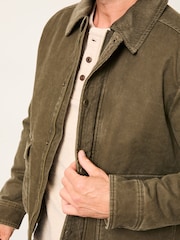FatFace Warton Khaki Green Two Pocket Jacket - Image 3 of 5