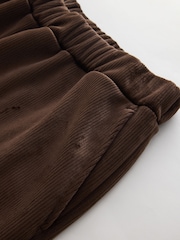 Chocolate Brown Soft Feel Cord Wide Leg Trousers - Image 7 of 8