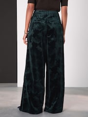 Vert - Pantalons amples en velours gaufré - Image 5 de 9