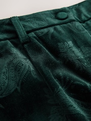 Vert - Pantalons amples en velours gaufré - Image 8 de 9