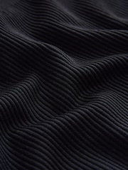 Black Brushed Ribbed Leggings - Image 7 of 8