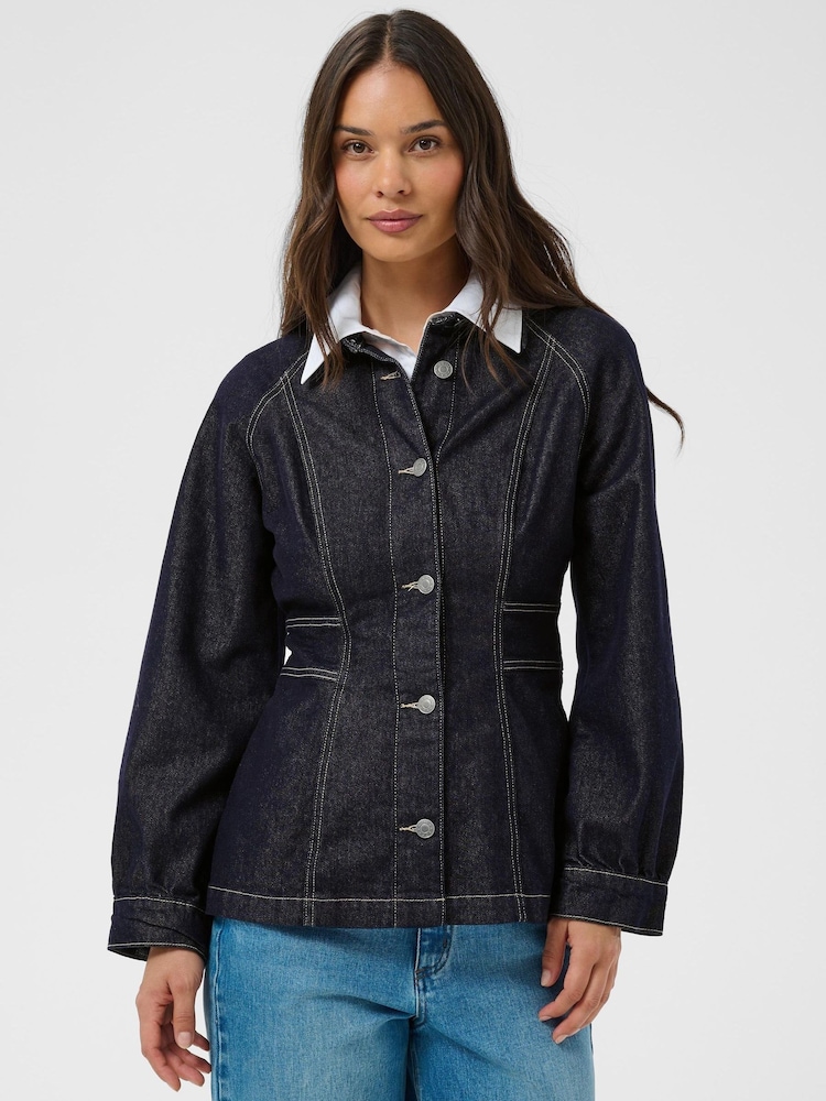 Kaffe Blue Kaghita Denim Shirt - Image 1 of 8 Kaffe Blue Kaghita Denim Shirt - Image 1 of 8