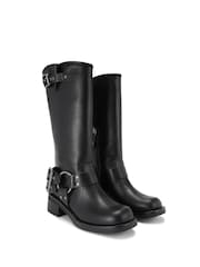 KG Kurt Geiger Trisha Biker Buckle Boots - Image 2 of 4